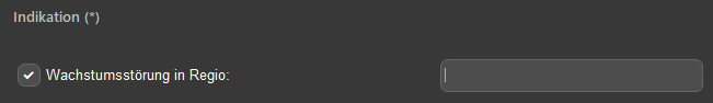 Indikationsregion Feld